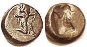 PERSIA, 1/3 Siglos (1.81 g), c. 500-485 BC, King kneeling rt, shooting bow/ incu...