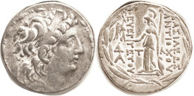 SYRIA, Antiochos VII, 138-129 BC, Tet, His head r/ Athena stg l, wreath around; AVF, nrly centered, good metal with lt tone, decent for the grade. (A ...