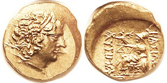 THRACE, Lysimachos, GOLD Stater, of Istros, c.88-86 BC, Alexander Head r with ho...