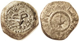 Alexander Jannaeus, Hen.-1148, Lily/anchor, F-VF or better, nrly centered, dark patina with sl hilighting, a little crude with some wkness but really ...