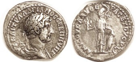 HADRIAN, Amisos, Ar Drachm, Rev. Athena stg l; VF, nrly centered, complete lgnds, decent metal with lt tone. (A GVF realized $272, Naumann 11/14.)