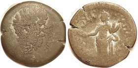 AELIUS, Egypt Æ23, Diobol, Homonoia stg; VG, medium brown, sl green hilights, couple edge splits. Reasonably clear portrait. Ex European auction as F....