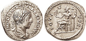 SEVERUS ALEXANDER, Den., IOVI VLTORI, Jupiter std l, Choice EF, unusually sharp strike, with crisp detail on portrait & Jupiter; excellent metal. (A N...