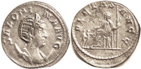 SALONINA, Ant, PIETAS AVGG, Pietas std l, 2 little kids; Nice VF, rev sl off-ctr but full lgnds, moderately toned silver color (An EF brought $542, Au...