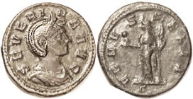 SEVERINA, Den, VENVS FELIX, Venus stg l, Gamma; Choice VF, well centered & struck, glossy dark patina; strong portrait detail. (A VF with rough rev br...