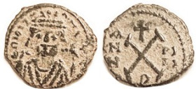 MAURICE, 10 Nummia, S536, Facg bust/Large X, Yr IIII; VF, dark patina with strong orangy hilighting, good clear face. (A VF brought $86 on $100 bid in...