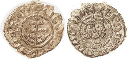 ARMENIA, Hetoum II, 1289-1305, Æ Kardez, 22 mm, Hing's hd facg/ Patriarchal cros...