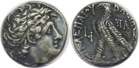 Griechische Münzen, AEGYPTUS. PTOLEMÄISCHE KÖNIGE VON ÄGYPTEN. Kleopatra III. & Ptolemaios IX. Soter II. (Lathyros). AR Tetradrachme 117/6-108/7 v. Ch...