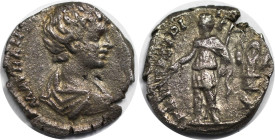 Römische Münzen, MÜNZEN DER RÖMISCHEN KAISERZEIT. Caracalla (198-217 n. Chr). Denar 196-198 n. Chr. Silber. 1,99 g. 16 mm. Vs.: M AVR ANT[ON CAES PONT...