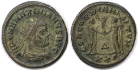 Römische Münzen, MÜNZEN DER RÖMISCHEN KAISERZEIT. Maximianus Herculius (286-310 n. Chr). Antoninianus (4.24 g. 21.5 mm). Vs.: IMP C M A MAXIMIANVS AVG...