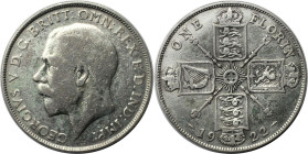 Europäische Münzen und Medaillen, Großbritannien / Vereinigtes Königreich / UK / United Kingdom. George V. (1910-1936). 1 Florin (2 Shillings) 1922, S...