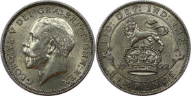 Europäische Münzen und Medaillen, Großbritannien / Vereinigtes Königreich / UK / United Kingdom. George V. (1910-1936). 6 Pence (Sixpence) 1922, Silbe...