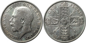 Europäische Münzen und Medaillen, Großbritannien / Vereinigtes Königreich / UK / United Kingdom. George V. (1910-1936). 1 Florin (2 Shillings) 1923, S...