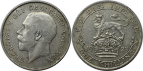 Europäische Münzen und Medaillen, Großbritannien / Vereinigtes Königreich / UK / United Kingdom. George V. (1910-1936). 1 Shilling 1923, Silber. KM 81...