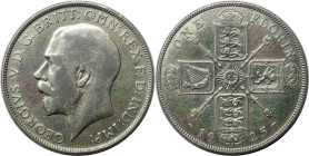 Europäische Münzen und Medaillen, Großbritannien / Vereinigtes Königreich / UK / United Kingdom. George V. (1910-1936). 1 Florin (2 Shillings) 1925, S...