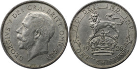 Europäische Münzen und Medaillen, Großbritannien / Vereinigtes Königreich / UK / United Kingdom. George V. (1910-1936). 1 Shilling 1926, Silber. KM 82...