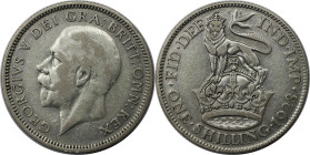 Europäische Münzen und Medaillen, Großbritannien / Vereinigtes Königreich / UK / United Kingdom. George V. (1910-1936). 1 Shilling 1928, Silber. KM 83...