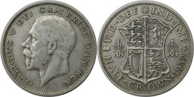 Europäische Münzen und Medaillen, Großbritannien / Vereinigtes Königreich / UK / United Kingdom. George V. (1910-1936). 1/2 Crown 1932, Silber. KM 835...