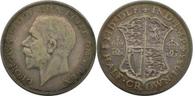 Europäische Münzen und Medaillen, Großbritannien / Vereinigtes Königreich / UK / United Kingdom. George V. (1910-1936). 1/2 Crown 1933. 14,14 g. 0.500...