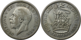 Europäische Münzen und Medaillen, Großbritannien / Vereinigtes Königreich / UK / United Kingdom. George V. (1910-1936). 1 Shilling 1934, Silber. KM 83...