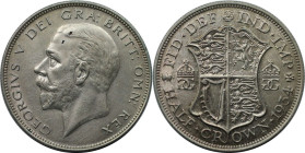 Europäische Münzen und Medaillen, Großbritannien / Vereinigtes Königreich / UK / United Kingdom. George V. (1910-1936). 1/2 Crown 1934. Silber. KM 835...