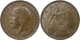 Europäische Münzen und Medaillen, Großbritannien / Vereinigtes Königreich / UK / United Kingdom. George V. (1910-1936). Farthing 1935, Bronze. KM 825....