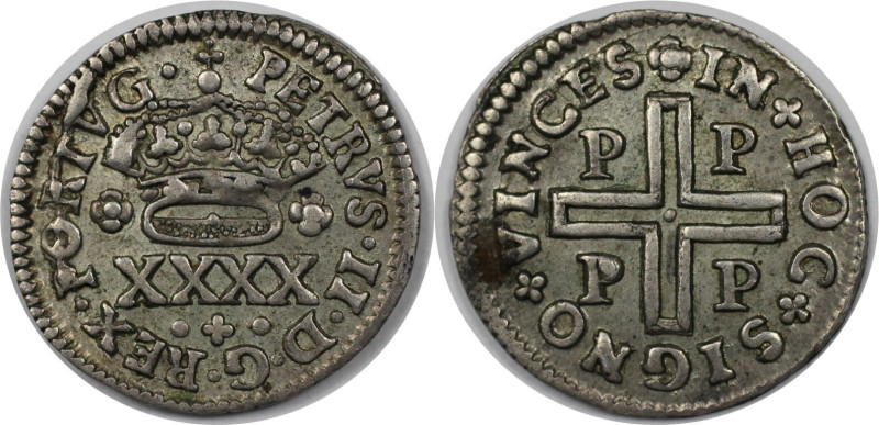 Europäische Münzen und Medaillen, Portugal. Pedro II. 50 Reis ND (1683). Silber....