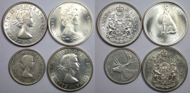 Weltmünzen und Medaillen, Kanada / Canada, Lots und Sammlungen. Elizabeth II. 25...