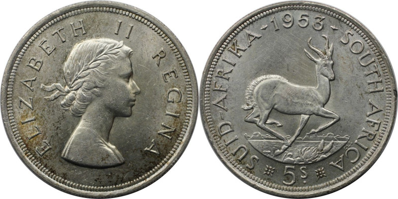 Weltmünzen und Medaillen, Südafrika / South Africa. Elizabeth II. 5 Shillings 19...