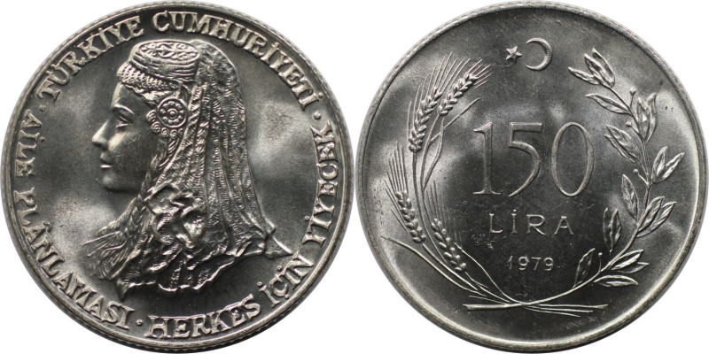 Weltmünzen und Medaillen, Türkei / Turkey. Serie: F.A.O. 150 Lira 1979. 9,0 g. 0...