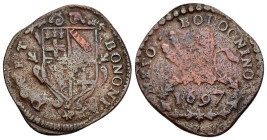 Bologna - Innocenzo XII (1691 - 1700) - Mezzo Bolognino 1697 - Gr. 6,63 - CNI# 73

MB

SPEDIZIONE SOLO IN ITALIA - SHIPPING ONLY IN ITALY