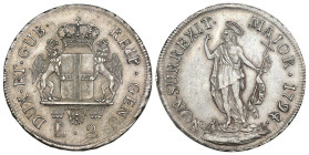 Genova - Dogi Biennali, Terza Fase (1637-1797) - 2 Lire 1794 - RARA - Ag

qSPL

SPEDIZIONE SOLO IN ITALIA - SHIPPING ONLY IN ITALY