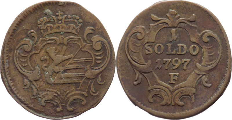 Gorizia - Francesco II (1792- 1835 ) - 1 soldo 1797 - Hall - 2,47 g - Cu 

mBB...