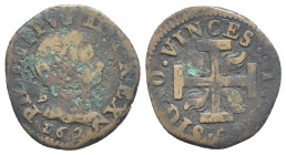Napoli - Regno di Napoli - Filippo IV (1621-1665) 3 Cavalli 1625 - RARA - GR. 1,63 Cu - Ossidazioni

MB+

SPEDIZIONE SOLO IN ITALIA - SHIPPING ONL...