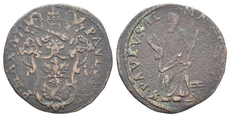 Roma - Stato Pontificio - Paolo V (1605-1621) Quattrino anno II - Ae - gr. 2,64...