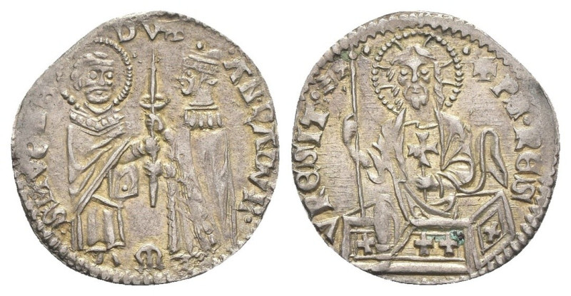 Venezia - Andrea Dandolo (1343-1354) - Mezzanino - sigla M - Ag - gr. 0,76 - Mon...