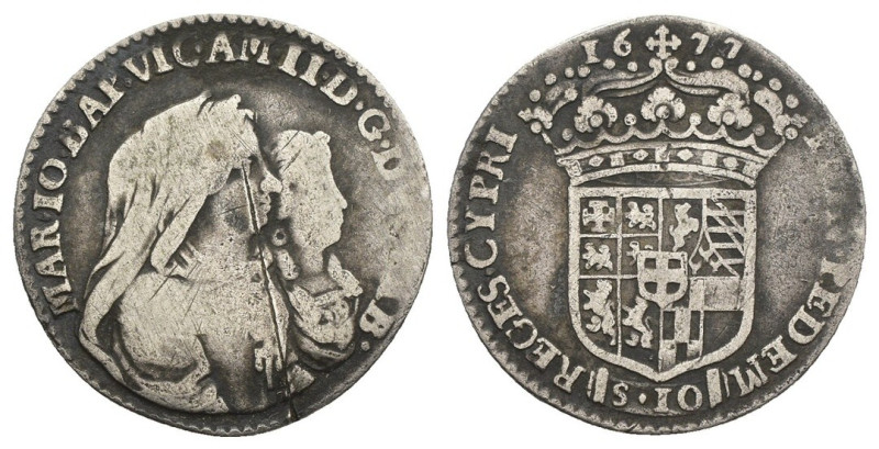 Savoia - Vittorio Amedeo II con la Reggenza della Madre (1675-1680) 10 Soldi 167...