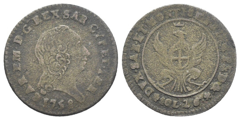 Savoia - Carlo Emanuele III (1730-1773) - 2,6 Soldi 1758 - NC - Mi - gr. 1,94; m...