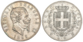 Regno d'Italia - Vittorio Emanuele II (1861-1878) 5 Lire 1865, Torino - Gig.37 - RARA - Ag 

qSPL

SPEDIZIONE SOLO IN ITALIA - SHIPPING ONLY IN IT...