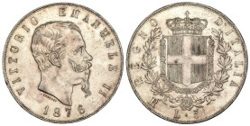 Regno d'Italia - Vittorio Emanuele II (1861-1878) 5 Lire 1876, Roma - Gig.51 - Ag

qSPL

SPEDIZIONE SOLO IN ITALIA - SHIPPING ONLY IN ITALY