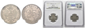 Vittorio Emanuele III (1900-1943) 25 Centesimi "Valore" 1903 - RARA - Gig.192 - SLAB NGC AU53

SPEDIZIONE SOLO IN ITALIA - SHIPPING ONLY IN ITALY