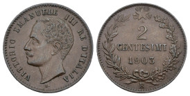 Vittorio Emanuele III (1900-1943) - 2 Centesimi Valore 1903 - Cu - Gig. 293

SPL

SPEDIZIONE SOLO IN ITALIA - SHIPPING ONLY IN ITALY