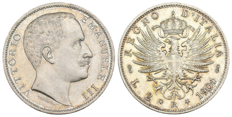 Regno d'Italia - Vittorio Emanuele III (1900-1943) 2 Lire "Aquila Sabauda" 1904 ...