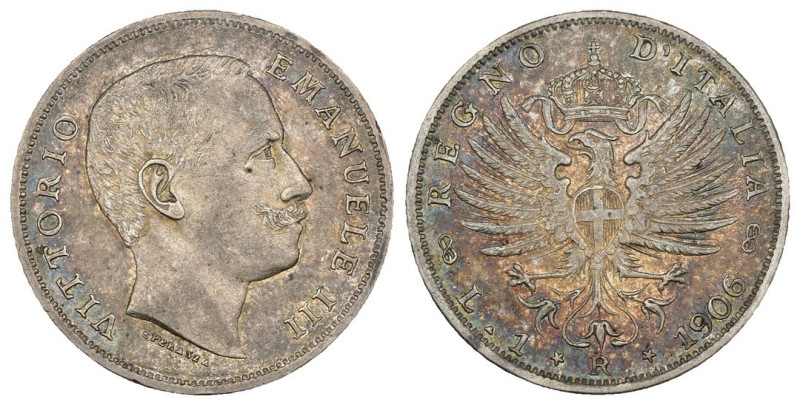 Regno d'Italia - Vittorio Emanuele III (1900-1943) 1 Lira "Aquila Sabauda" 1906 ...