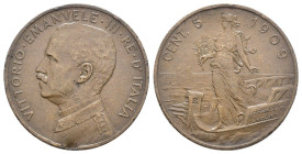 Vittorio Emanuele III (1900-1943) - 5 Centesimi 1909 "Italia su Prora" - Cu (Mont.361)

MB

SPEDIZIONE SOLO IN ITALIA - SHIPPING ONLY IN ITALY