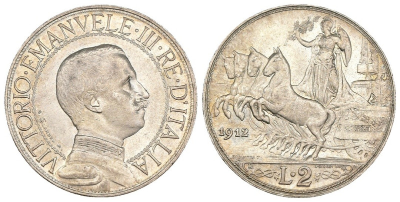 Regno d'Italia - Vittorio Emanuele III (1900-1943) 2 Lire "Quadriga Veloce" 1912...