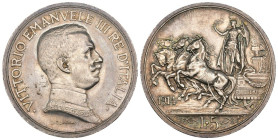 Regno d'Italia - Vittorio Emanuele III (1900-1943) 5 Lire "Quadriga Briosa" 1914 - Gig.72 - RR MOLTO RARA - Ag

qSPL

SPEDIZIONE SOLO IN ITALIA - ...