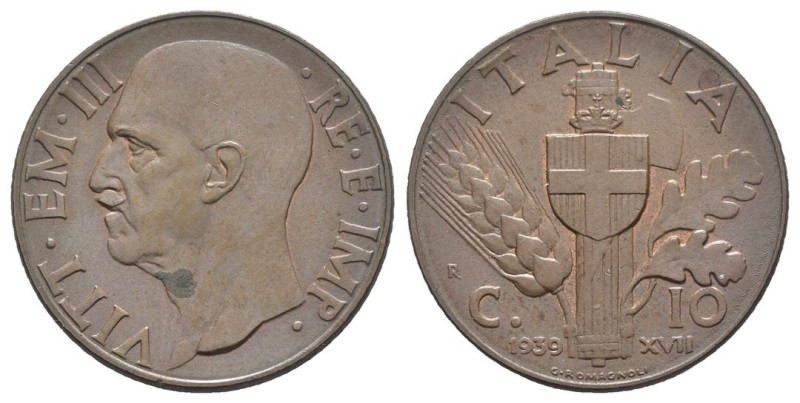 Regno d'Italia - Vittorio Emanuele III (1900-1943) 10 Centesimi "Impero" 1939 XV...