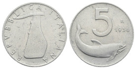 Monetazione in Lire (1946-2001) 5 Lire "Delfino" 1956 - RARA - Gig.287 - It

MB/BB

SPEDIZIONE IN TUTTO IL MONDO - WORLDWIDE SHIPPING