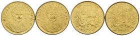Repubblica Italiana - Lotto n.2 Monete composto da: 200 Lire "FAO Montessori" 1980, R/ "19" della data Evanescente - 200 Lire "FAO Montessori" 1980, R...